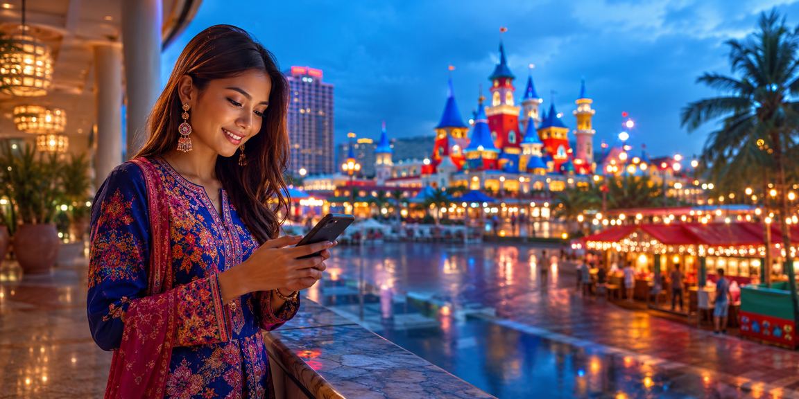 Pengalaman kasino mudah alih 9900 di skrin telefon pintar Malaysia